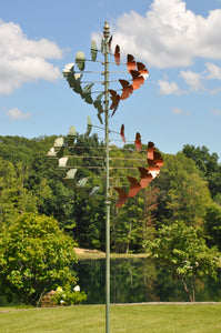 Ginkgo Leaves Helix Wind Sculpture