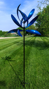 Mesa - Blue Kinetic Art Wind Spinner