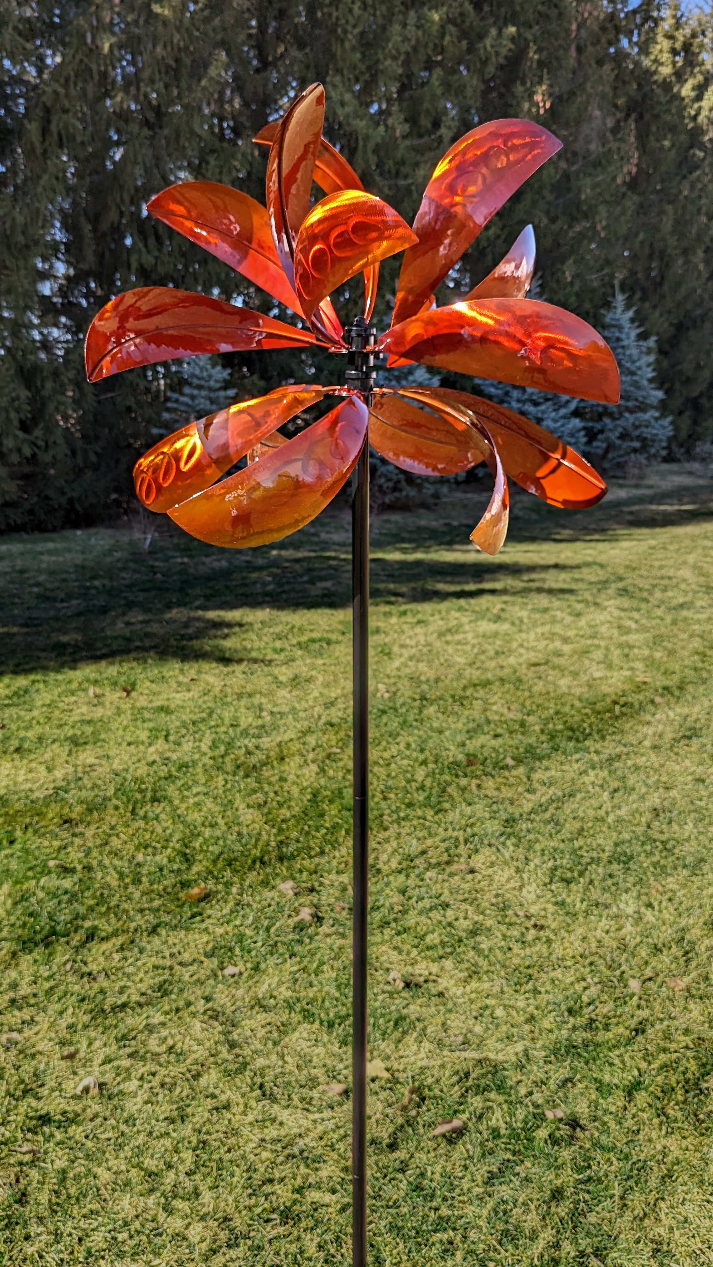 Bronze Luminous Montana Kinetic Wind Spinner