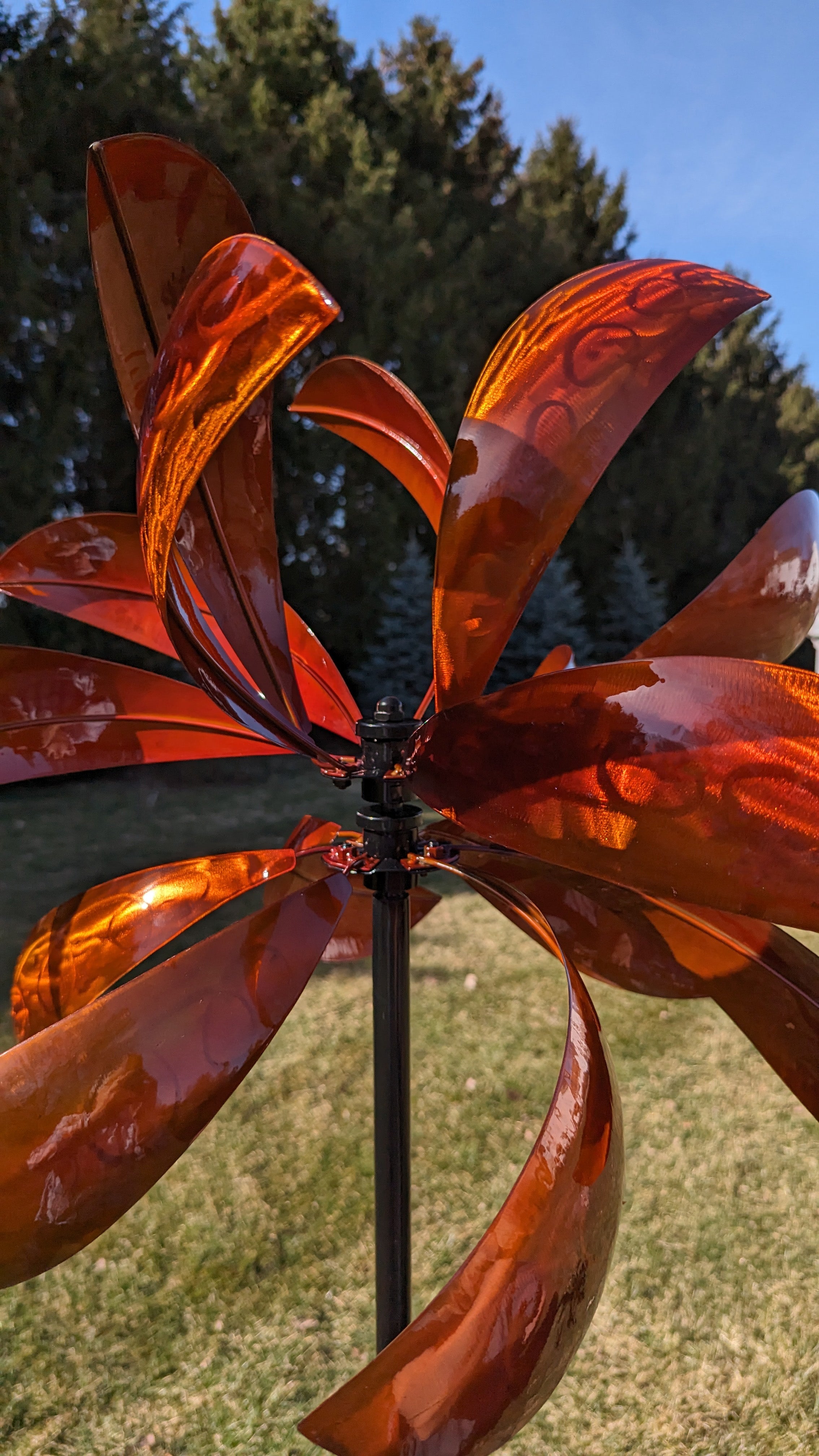 Bronze Luminous Montana Kinetic Wind Spinner
