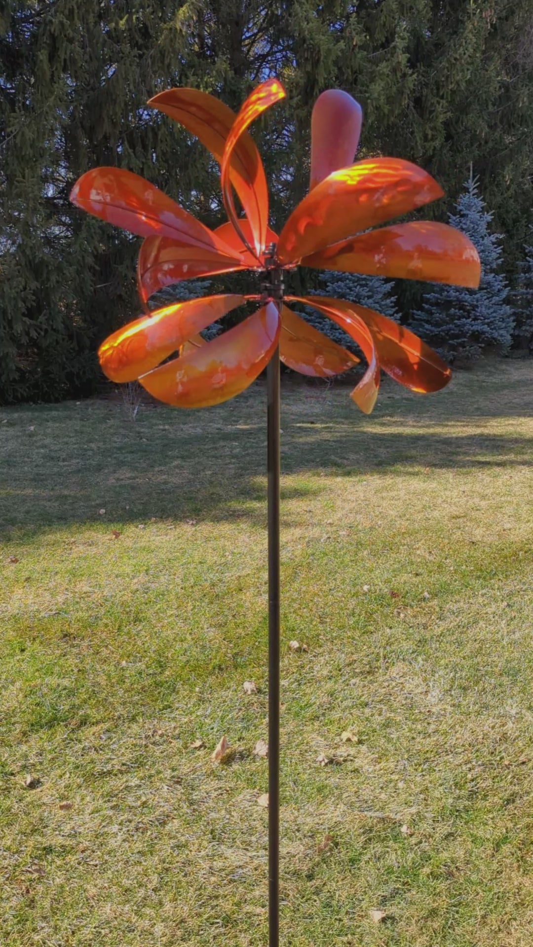 Bronze Luminous Montana Kinetic Wind Spinner