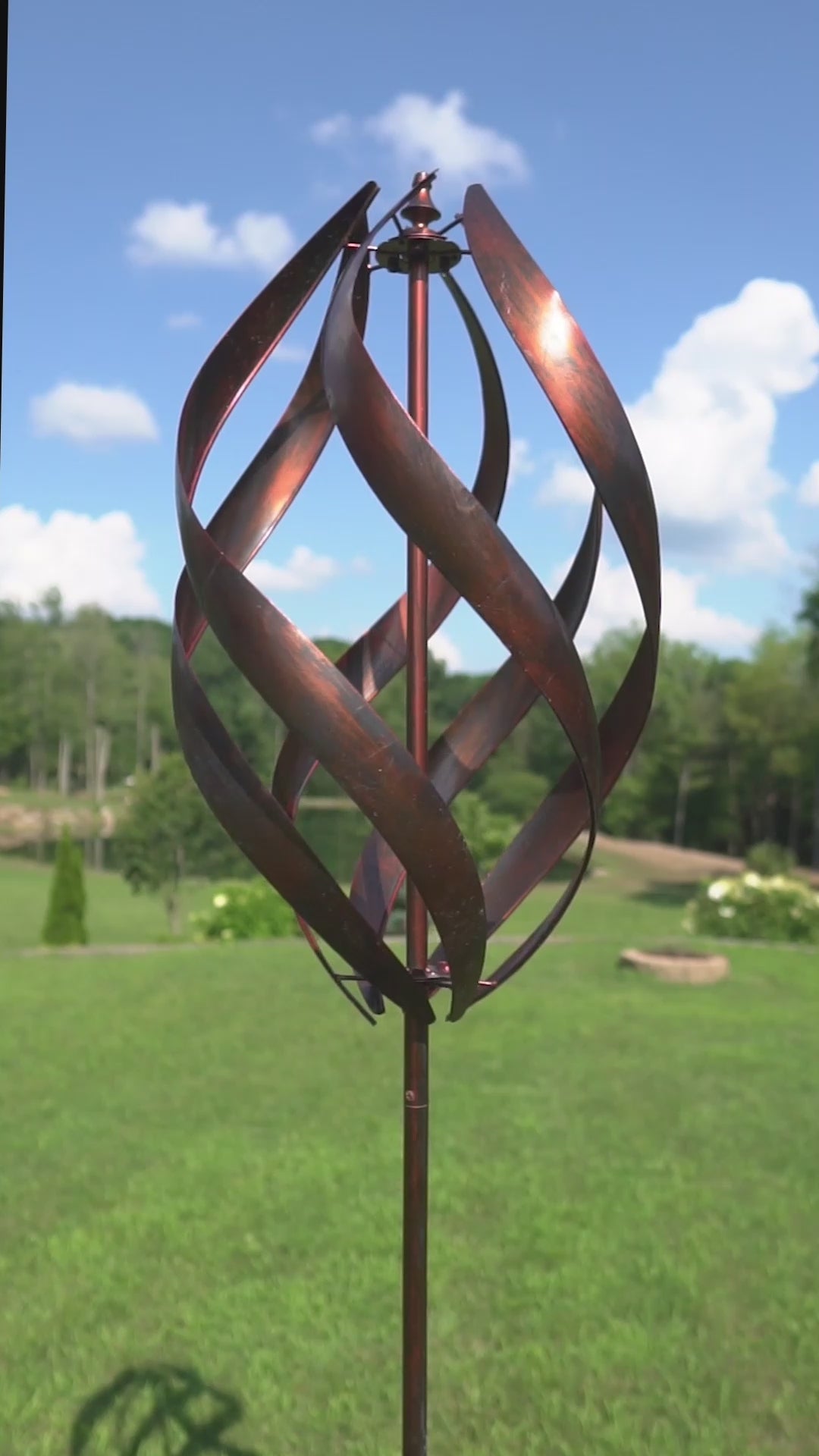 Copper Stratus - Kinetic Art Wind Sculpture