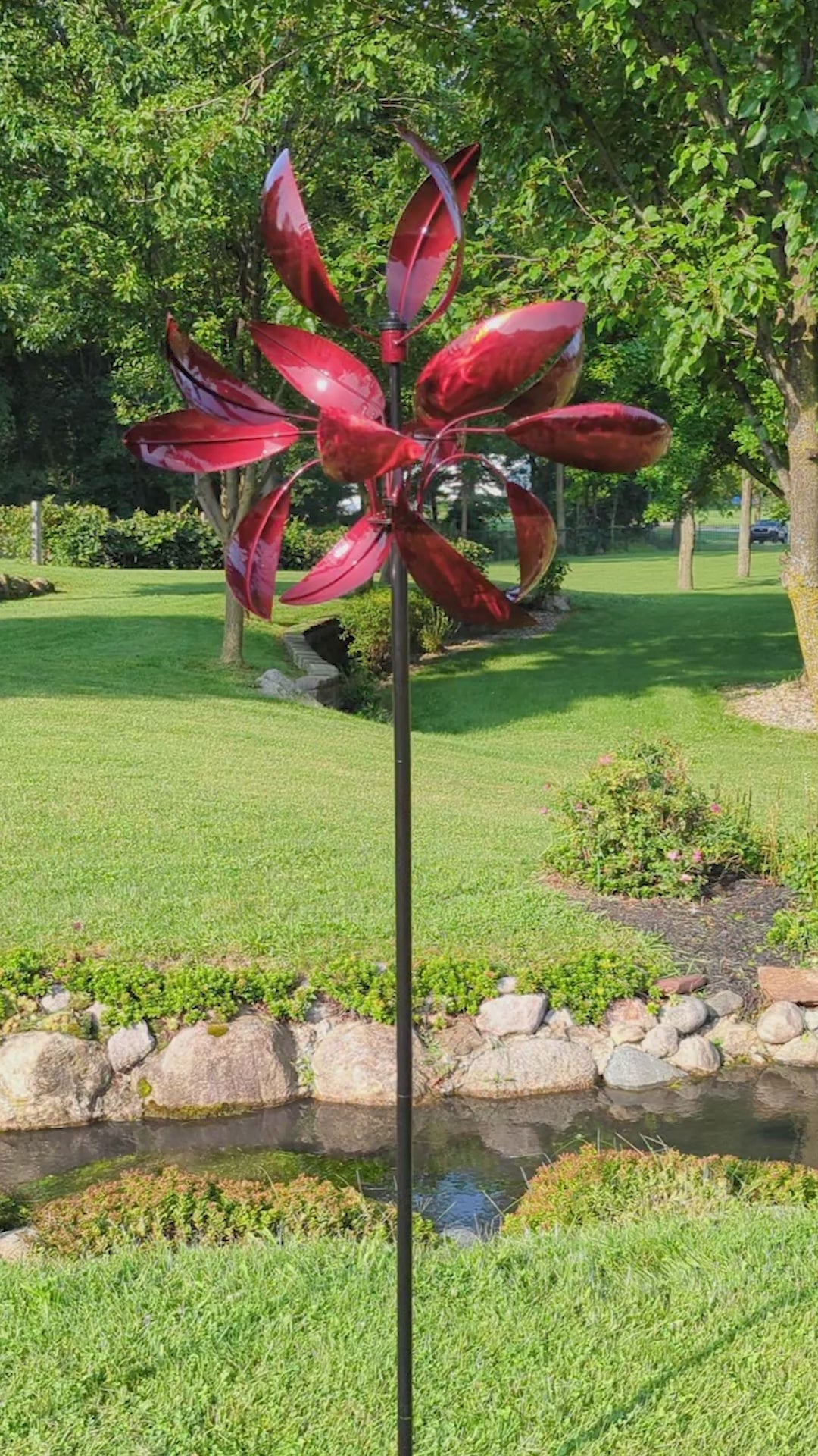 Luminous Red Windemere - Kinetic Art Spinner