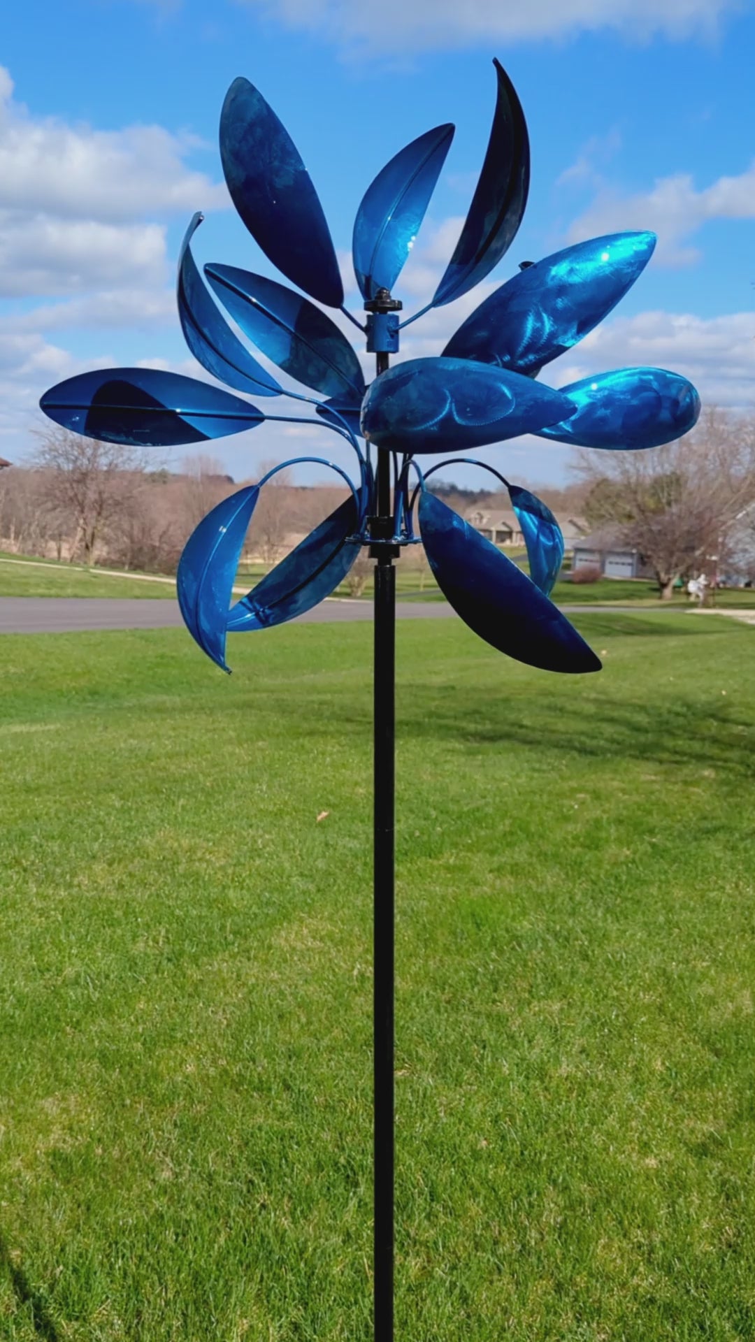 Blue Luminous Windemere Kinetic Wind Spinner