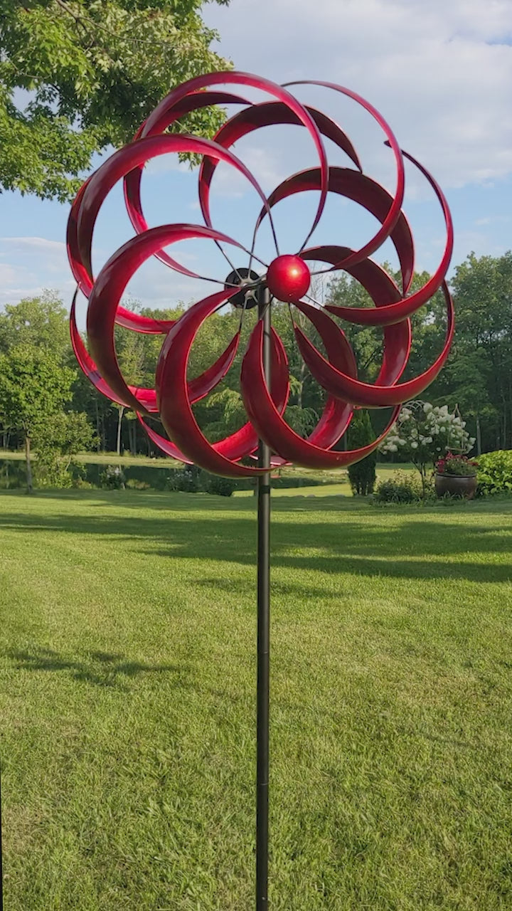 Red Aspen Kinetic Wind Spinner