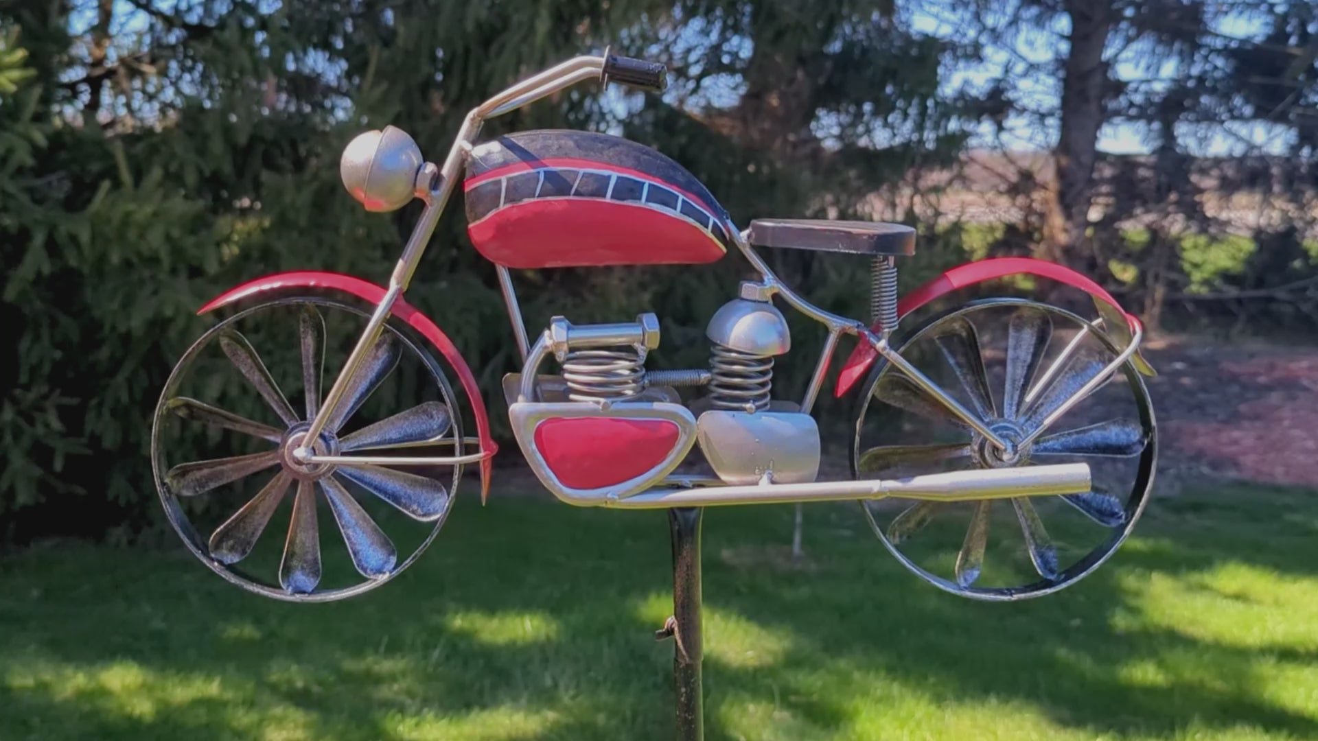Motorcycle Spinner, Red