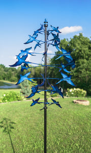 Bluebirds Kinetic Wind Spinner
