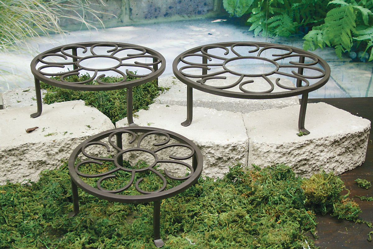 stands for outdoor plant pots Scroll Plant Stands – Robin's Nest