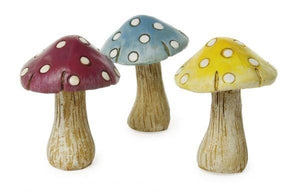 Polka Dot Mushroom, Set of Three