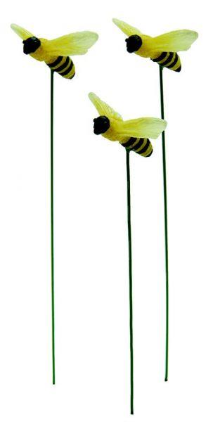 Glow Bees set of 3 [4"H]