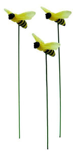 Glow Bees set of 3 [4"H]